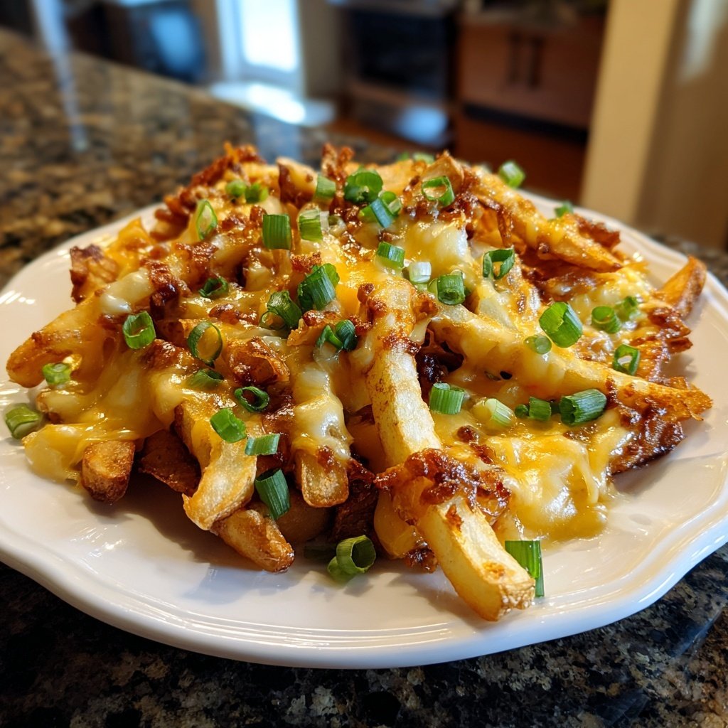 Super Bowl Food Cheesy Baked Fries