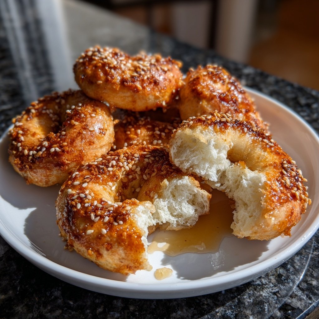 Air Fryer Yogurt Bagels
