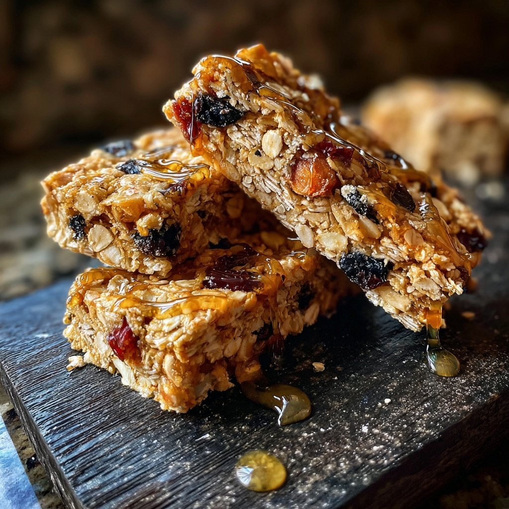 Healthy Oat And Honey Snack Bars