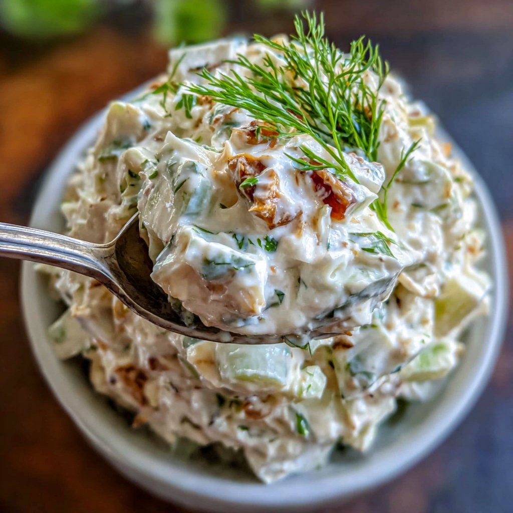 Creamy Celery Salad With Mayo
