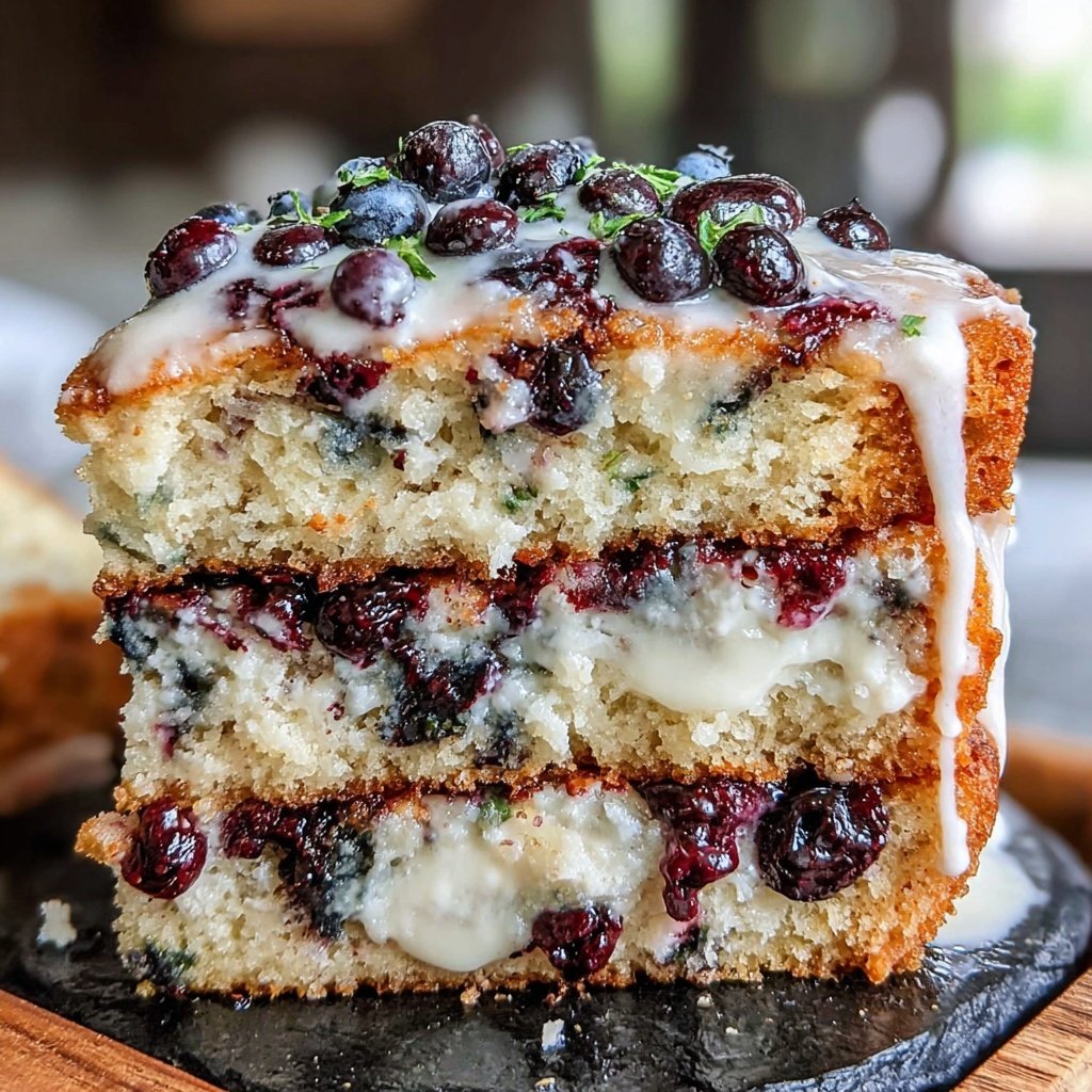 Spring Lemon Blueberry Cake