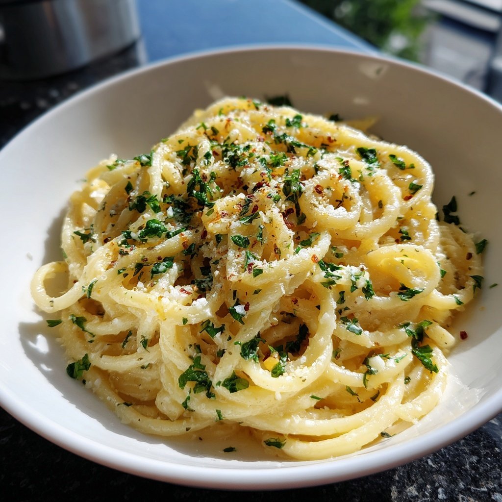 Quick & Easy 15-Minute Garlic Pasta