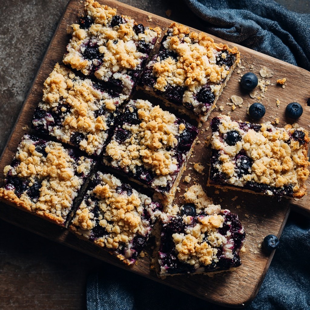 Blueberry Lemon Oat Squares