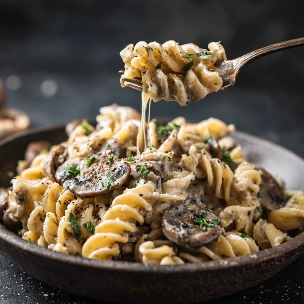 Easy Pasta With Creamy Mushroom Sauce