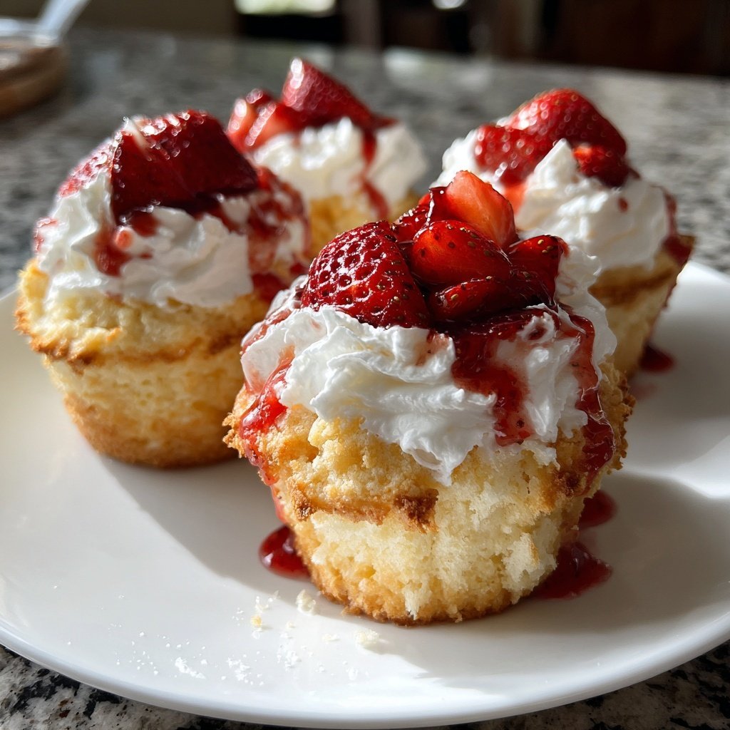 Classic Strawberry Shortcake Cupcakes