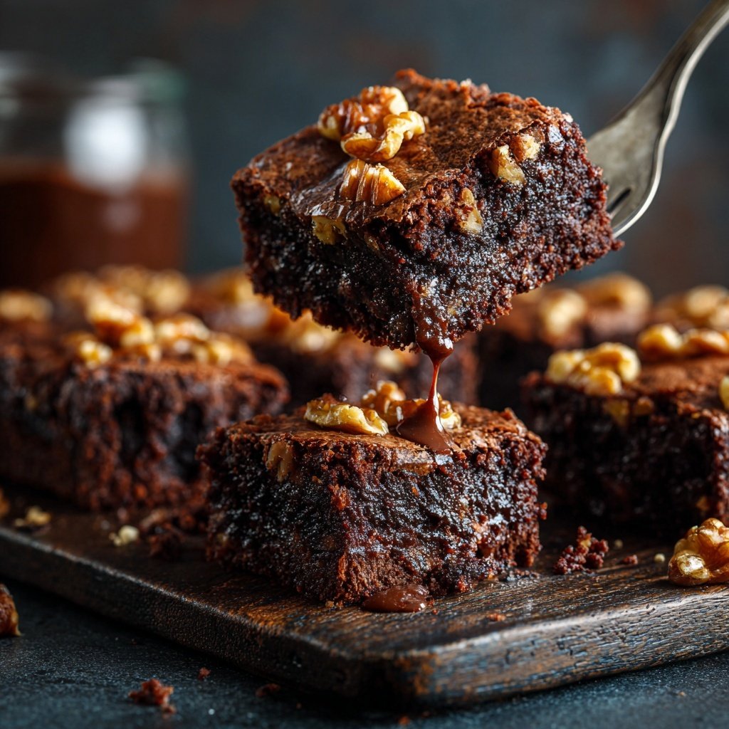 Chocolate Fudge Walnut Brownies