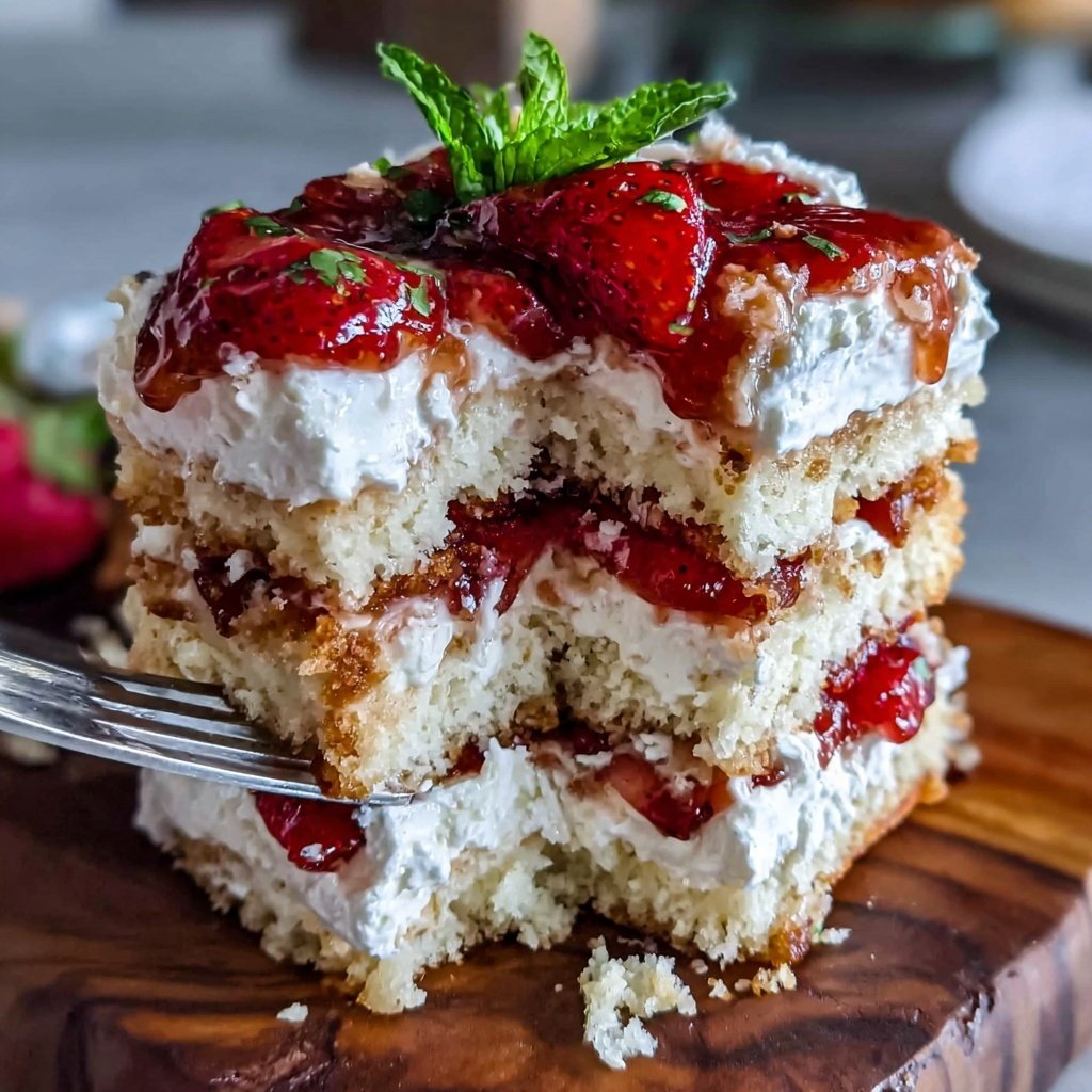 Classic Strawberry Shortcake With Vanilla Bean Cream